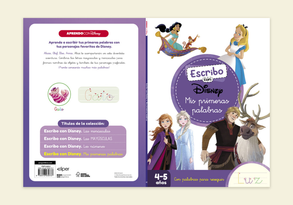 cliente: Clipper, diseño de colección. Escribo con Disney