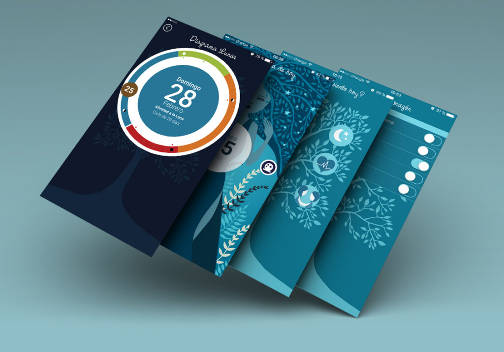 cliente: Goddess moon dial app