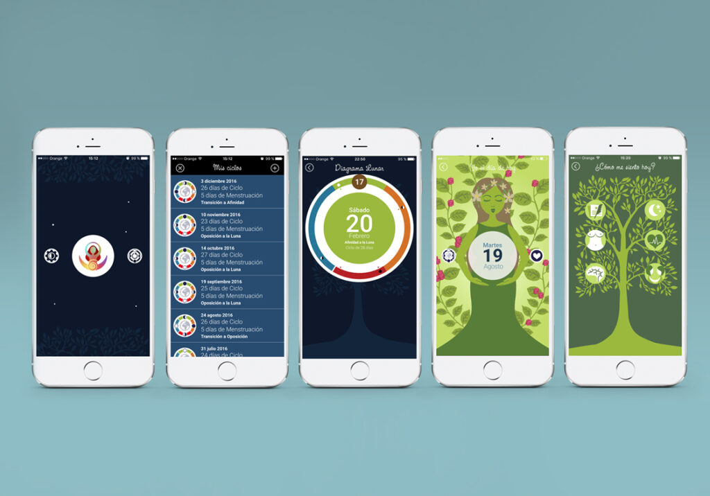 cliente: Goddess moon dial app